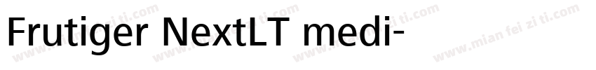 Frutiger NextLT medi字体转换